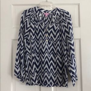 Lily Pulitzer Elsa silk top